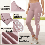 Personalized Paw Print Heart Dove Butterfly Horse Stretch Leggings Yoga Pants with Name Daily Sports Accessories Birthday Gift for Women