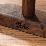 Personlig treklokkeholder med inngravert tekst Jubileum Bursdagsgave til menn som elsker klokker