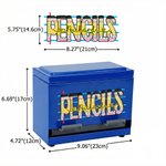 Cuaderno Personalizado Lápiz Diseño Calcomanía Dispensador de Lápices con Texto Decoración del Aula Regreso a la Escuela Apreciación Regalo para el Maestro