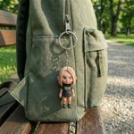Photo personnalisée à 3D Mini poupée Figure en résine Porte-clés Bagage Anniversaire Cadeau pour Couples Famille Amis