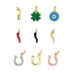 Personalized Chili Horseshoe Lucky Amulet Charm Necklace with Name Dainty Jewellery Birthday Anniversary Holiday Gift for Him Her