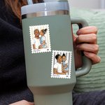 Personalisierte Aquarell Foto Streifen Stempel Design Aufkleber mit Namen täglichen Gebrauch Geburtstag Jahrestag Geschenk für Familie Freunde