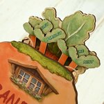 Personalisierte hölzerne 2-8 Peter Rabbits Karotte Haus Garten Zeichen mit Namen Garten Dekor Housewarming Geburtstag Geschenk für Opa Oma