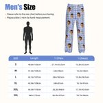 Personalizado Multicolor Mejor Corona 1-4 Cara Fotos Pantalones de pijama suave con el apodo Día de la Madre Día del Padre Cumpleaños Regalo para Mamá Papá Familia