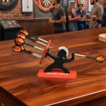 Personalized Multicolor Ancient Rome Gladiator Fighter Archer Dart Holder with Text Desk Decor Birthday Game Club Gift for Dart Lovers