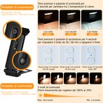 Luce da lettura a LED con clip personalizzata con nome e personaggio animato, ricaricabile ed a lunga durata - Regalo per donne, uomini e ragazzi