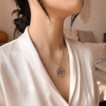 Personalised Tree of Life Design Necklace with 1-12 Birthstones Dainty Jewellery Mother's Day Birthday Gift for Mom and Grandma