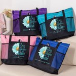 Personalised In A World Full Of Grandmas 1-8 Names Large Oxford Tote Bag with Nickname Birthday Anniversary Gift for Mom Grandma