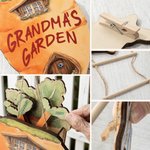 Personalisierte hölzerne 2-8 Peter Rabbits Karotte Haus Garten Zeichen mit Namen Garten Dekor Housewarming Geburtstag Geschenk für Opa Oma