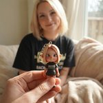 Photo personnalisée à 3D Mini poupée Figure en résine Porte-clés Bagage Anniversaire Cadeau pour Couples Famille Amis