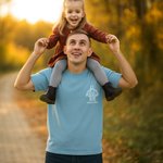Camiseta sudadera o sudadera con capucha personalizada de algodón con foto bordada multicolor y texto regalo de cumpleaños aniversario para padres