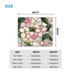 Gepersonaliseerde Retro Glas in lood Bloemen Muismat met naam Kantoor Verjaardagscadeau voor vrouwen Collega's Vrienden