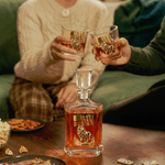 Personalized American Flag Lion Whiskey Decanter with Name Birthday Anniversary Father's Day Gift for Men Friends