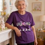 Gepersonaliseerd Multicolor Paashaas T-shirt Sweatshirt met 1-12 Namen Dagelijks Dragen Verjaardag Paasfeest Cadeau voor Moeder Papa Oma