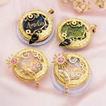 Personalised Good Witch and Wicked Witch Design Magic Liquid Glitter Acrylic Magsafe Phone Grip Stand Holder with Name Birthday Gift for Women Friends