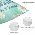 Personalized In A World Full Of Grandmas 1-8 Names Soft Throw Pillow Cover with Nickname Home Decor Birthday Gift for Mom Grandma