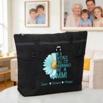 Personalised In A World Full Of Grandmas 1-8 Names Large Oxford Tote Bag with Nickname Birthday Anniversary Gift for Mom Grandma