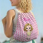 Personalized Cartoon Character Quick Dry Microfiber Beach Towel and Drawstring Bag Set with Name Travel Birthday Summer Vacation Gift for Kids Family