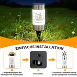 Personalisiertes wasserdichtes Osterhasen Solar Gartenlicht mit Namen und Initiale Gartendeko Alltag Ostern Party Geschenk für Familie Kinder