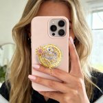 Personalised Good Witch and Wicked Witch Design Magic Liquid Glitter Acrylic Magsafe Phone Grip Stand Holder with Name Birthday Gift for Women Friends