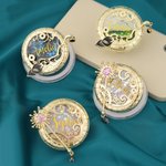 Personalised Good Witch and Wicked Witch Design Magic Liquid Glitter Acrylic Magsafe Phone Grip Stand Holder with Name Birthday Gift for Women Friends