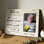 Marco conmemorativo personalizado con nombre, año y texto Decoración para el hogar en memoria de un ser querido Regalo de condolencia por la pérdida de un ser querido