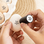 Sello Personalizado Silueta Conejo Huevo Sello de Cartón con Tinta Alimentaria Nombre y Texto Pascua Cumpleaños Regalo para Familia Agricultor