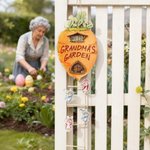 Personalisierte hölzerne 2-8 Peter Rabbits Karotte Haus Garten Zeichen mit Namen Garten Dekor Housewarming Geburtstag Geschenk für Opa Oma