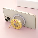 Personalised Good Witch and Wicked Witch Design Magic Liquid Glitter Acrylic Magsafe Phone Grip Stand Holder with Name Birthday Gift for Women Friends