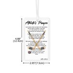 Personalized Baseball Football Softball Set of 2 Cross Prayer Bag Tag with Name Game Day Team Gift for Christian Athlete Sports Lover