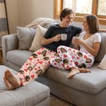 Pantalon de pyjama long à cordon de serrage avec nom Cadeau d'anniversaire de Saint-Valentin pour femmes hommes enfants
