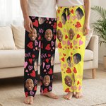 Pantalon de pyjama long à cordon de serrage avec nom Cadeau d'anniversaire de Saint-Valentin pour femmes hommes enfants