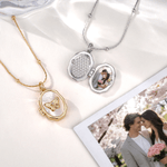 Personalisierte Schmetterling Medaillon 1-2 Fotos Halskette Zierliche Schmuck Geburtstag Jahrestag Memorial Geschenk für Frauen