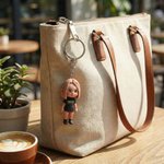 Photo personnalisée à 3D Mini poupée Figure en résine Porte-clés Bagage Anniversaire Cadeau pour Couples Famille Amis