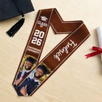 Personalized Multicolor Photo Graduation Sash with Name School and Year Graduation Gift for Class of 2026 Graduates
