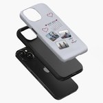 Personalized 3 Photos Name Phone Case for iPhone or Samsung Daily Use Birthday Anniversary Gift for Couples Friends