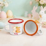 Tasse en émail 12 oz avec nom Cadeau de Pâques pour les enfants