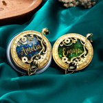 Personalised Good Witch and Wicked Witch Design Magic Liquid Glitter Acrylic Magsafe Phone Grip Stand Holder with Name Birthday Gift for Women Friends