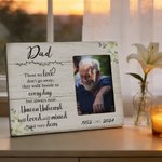 Marco conmemorativo personalizado con nombre, año y texto Decoración para el hogar en memoria de un ser querido Regalo de condolencia por la pérdida de un ser querido