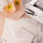 Personalised Birth Flower Book Embosser Stamp Hand Held Embosser with Initial Wedding Birthday Gift for Couple Friend