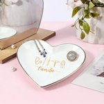 Personalized Healthcare Theme Ceramic Trinket Jewelry Dish with Name Nurses' Day Birthday Gift for Medical Staff