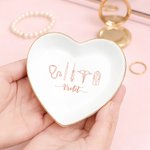 Personalized Healthcare Theme Ceramic Trinket Jewelry Dish with Name Nurses' Day Birthday Gift for Medical Staff