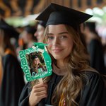 Personalisierte Multicolor 2026 Grad Graduierung Foto Fan mit Namen Foto Requisiten Graduierung Geschenk für Absolventen