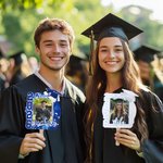 Personalisierte Multicolor 2026 Grad Graduierung Foto Fan mit Namen Foto Requisiten Graduierung Geschenk für Absolventen