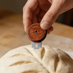 Personalized Multi-Pattern UFO Wooden Bread Lame with Name Text and Date for Valentine's Day Engagement Gift for Bakers Couples