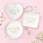 Personalized Healthcare Theme Ceramic Trinket Jewelry Dish with Name Nurses' Day Birthday Gift for Medical Staff