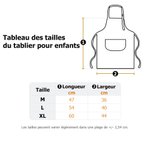 Ensemble tablier et toque de chef personnalisé avec motif lapin initiale et nom - Avec sac de rangement - Cadeau de Pâques pour enfants