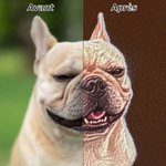 Porte-clés gaufré en forme de patte personnalisé avec photo et nom - Cadeau d'anniversaire pour amoureux des animaux