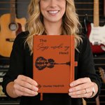 Personalized The Songs Inside My Head PU Leather Journal Notebook with Name and 192 Lined Pages Daily Use Music Studio Gift for Musicians