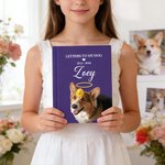 Personalized Letters To My Dog Pet Portrait Photo A5 Journal Notebook with Text Birthday Memorial Gift for Pet Owners